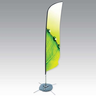 Teardrop Outdoor Marketing Flags 2.8 - 5.5m Chrome - Plated Iron Spike