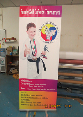Light Weight Table Top Banners Display Interior Print Automatically