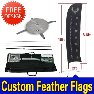 Windchaser Feather Flags Banner with fiberglass pole , cross base and carry bag